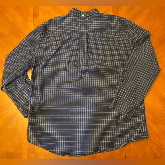 Tommy Hilfiger XXL Men’s Shirt Button Down Long Sleeve Navy Check - Picture 2 of 10